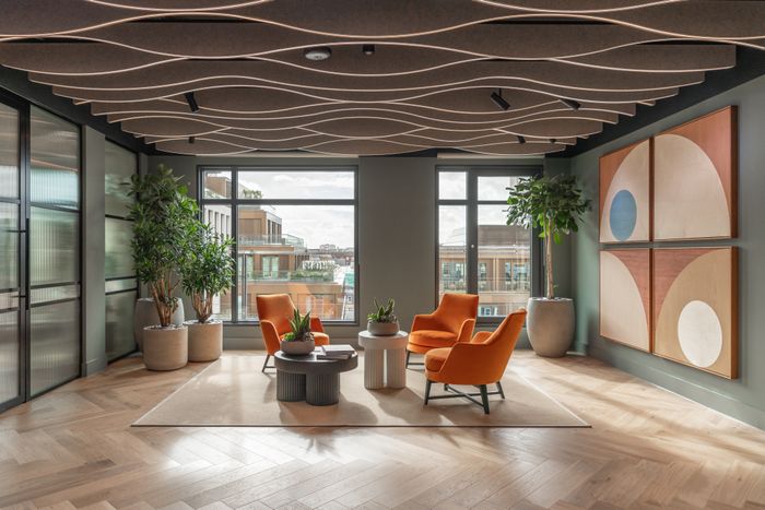 A seating area near reception.